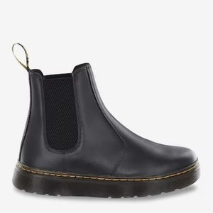 Dr. Martens Black Chelsea Ankle Boots with Elastic Panels